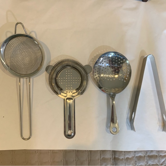 New Stainless Steele Cocktail Shaker Bartending Set with Stand Gift Christmas - Picture 5 of 8